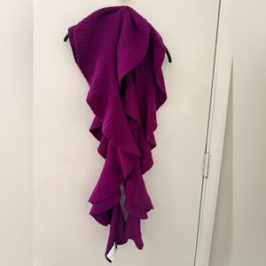 DKNY Magenta Knit Scarf